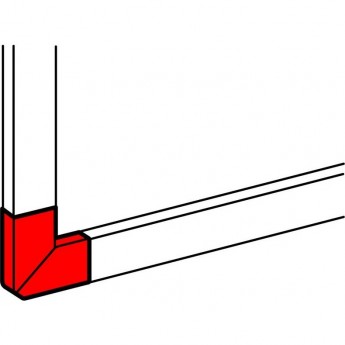Угол плоский 90° LEGRAND для односекционных кабель-каналов DLP 50х150 белый