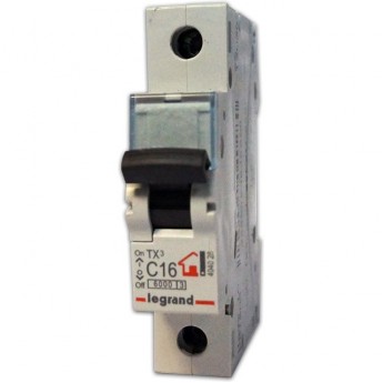Автоматический выключатель LEGRAND TX³ 6000 6 кА тип C 1П 230/400 В 50А 1 модуль белый