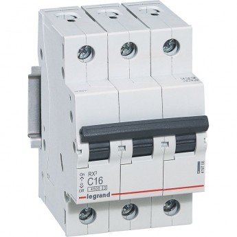 Автоматический выключатель LEGRAND RX3 4,5кА 63А 3П тип C белый