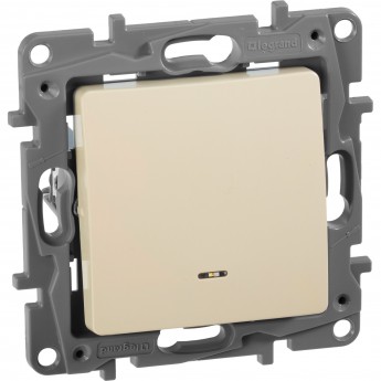 Выключатель/переключатель LEGRAND Etika Plus с подсветкой 10 A 250 В слоновая кость