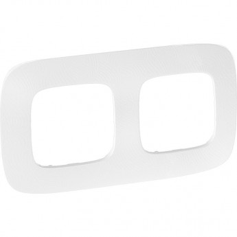 Рамка LEGRAND Valena ALLURE 2-постовая универсальная тиснение белое Рамка LEGRAND Valena ALLURE 2-постовая универсальная тиснение белое