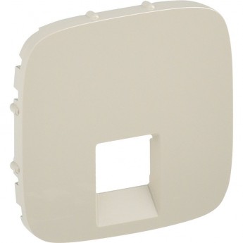 Лицевая панель LEGRAND Valena ALLURE для одиночных телефонных/информационных розеток слоновая кость