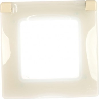 Рамка LEGRAND с защитной крышкой IP 44 Etika слоновая кость Рамка LEGRAND с защитной крышкой IP 44 Etika слоновая кость